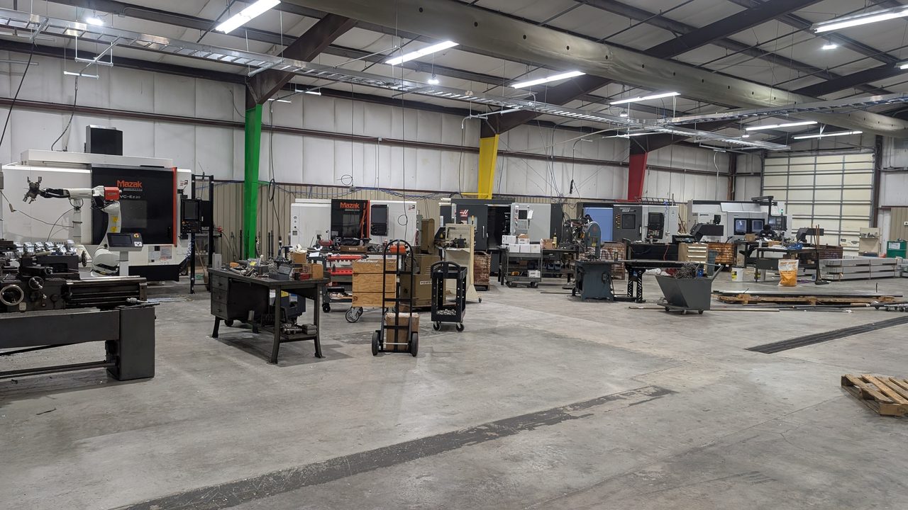 City Diesel machine shop in Decatur with CNC milling and turning equipment and a robotic loading station