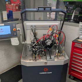 Carbon Zapp fuel injection test stand at City Diesel